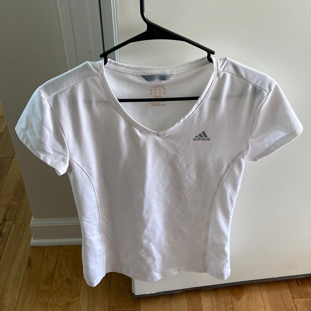 Adidas womens M white shirt